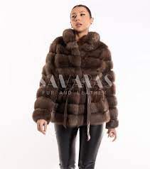 Real Russian Sable Fur Jacket With