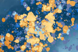 blue and yellow background abstract