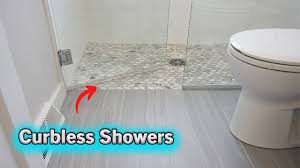 tips for building curbless showers