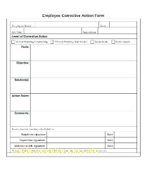 Corrective Action Template Word New Best Employee Plan