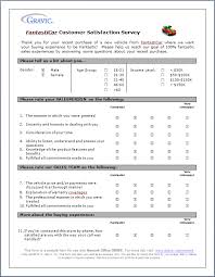 Sample Of Survey Form For Customer Service Rome Fontanacountryinn Com