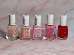 essie pink nails lots of lacquer