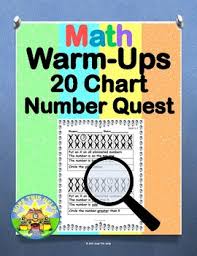 Math Warm Up 20 Chart Number Quest