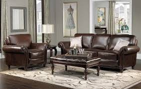 brown leather sofa