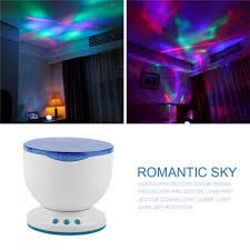 Led Night Light Projector Ocean Daren Waves Projector Projection Lamp With Speaker Ocean Waves Master Brand New Blue Free Shipping Dealextreme
