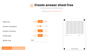 create omr answer sheet free