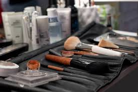 makeup cosmetics work set for a
