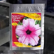 jual benih petunia carpet plum juntai