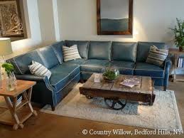 blue leather sectional sofa you