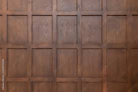Front View Of Classic Wooden Wall