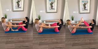 yoga poses for two people easy routine