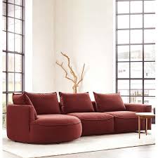 Samone 3 Seater Sofa With Round Chaise