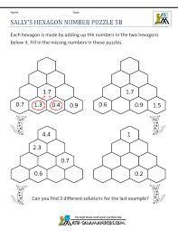 The puzzle is solved by bringing the two balls together. Printable Math Puzzles 5th Grade