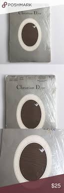 Vintage Christian Dior Nylons Pantyhose Taupe New Brand New