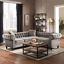 Emkk Set Sectional Sofa L Shaped Couch