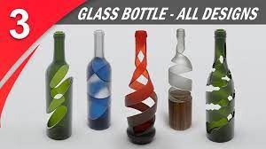 Wine Bottle Cutting Design Ideas