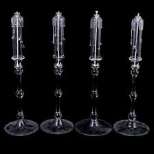 4 Pc Vintage Murano Glass Oil Lamps In
