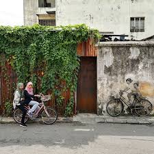 Penang S Kids On Bicycle Mural Artist