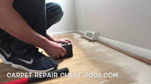 how to repair carpet strips you