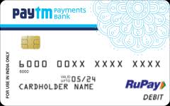 paytm payments bank platinum rupay card