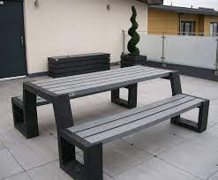 They are all available in a variety of sizes, colors and you'll find clean lines and traditional appeal, along with low maintenance, from all of our heavy duty recycled plastic park furniture. Matrix Recycled Plastic Outdoor Furniture Range Goplastic Esi External Works