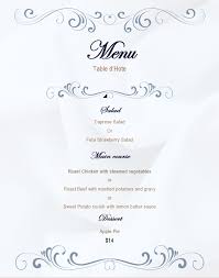 menu and types of menus