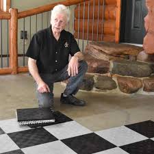 install greatmats raised garage floor tiles