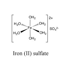 ferrous sulfate feso4 structure