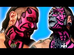 jeff hardy s crazy pink face paint