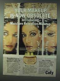 1978 coty moisture ention makeup ad