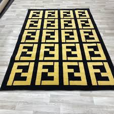 fendi maybach rugs gold black sj 01697