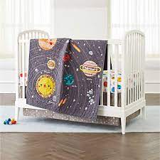 outer space crib bedding 3 piece set