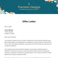 free offer letter templates exles
