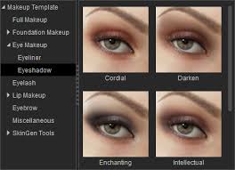 using eye makeup templates