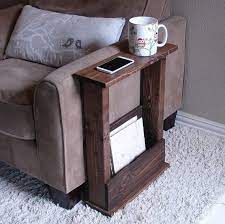 Solid Wood Narrow Side End Sofa Table