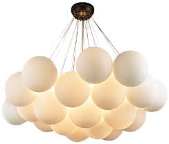 Dimond Lighting Cielo 6 Light Chandelier With White Glass Globes In Oil Rubbed Bronze Decorist