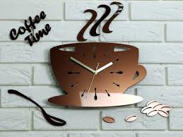 Kitchen Watch Modern Clock Metalic