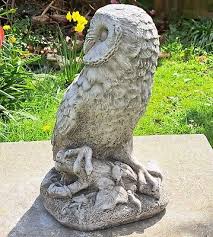 Stone Owl Garden Statue Owl Ornament