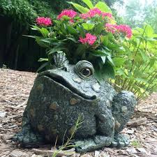 Large Toad Planter Natural Green Only