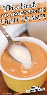 homemade coffee creamer creamy and