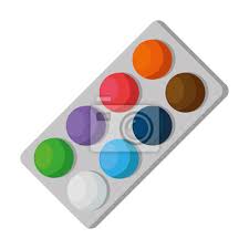 Paint Colors Pallette Isolated Icon