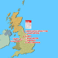 Where is the united kingdom? New Map Shows 8 Places In The Uk Now Most At Risk Of Tier 3 Lockdown Yorkshirelive