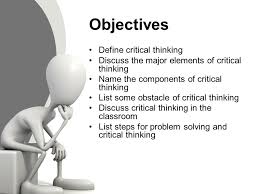 My assignment help  Write a reflective essay  critical thinking     Strategies for Critical Thinking   Problem Solving  by Dennis Hartman   Identify a project s true needs at the start 