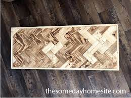 When you want to make a pine tabletop from narrow planks, you usually glue the planks together in a procedure called lamination. Free Plans For Simple Diy Herringbone Table Top The Someday Home