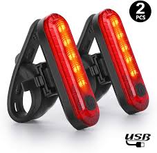 Tail Light For Bicycle Usb Rechargeable Powerful Led Bike Rear Light Very Bright And Easy To Install Red Lights Maximum Security Cycling 2 Pack Walmart Com Walmart Com