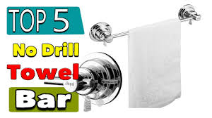 best no drill towel bar for glass