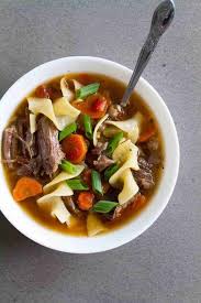 slow cooker beef noodle soup taste