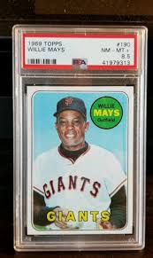 1969 Topps Willie Mays 190 Baseball Card