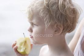Affordable and search from millions of royalty free images, photos and vectors. Mother With Boy Eating Apple Blond Color Image Stock Photo 183339824