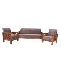 teak wooden side cross design sofa